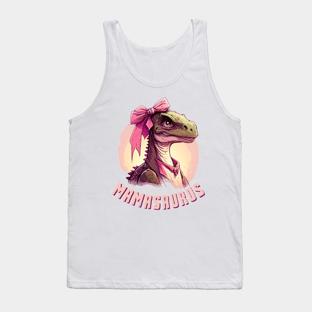 The Mamasaurus Rex - always ready with a kiss and a roar Tank Top by Snoe